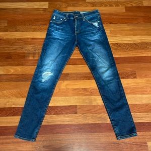 AG Farrah high rise skinny ankle jeans, size 28